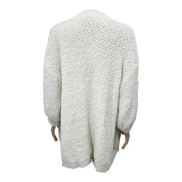 FRNCH Paris Popcorn Eyelash Soft Open Front Long Cardigan NWT - Picture 4 of 7